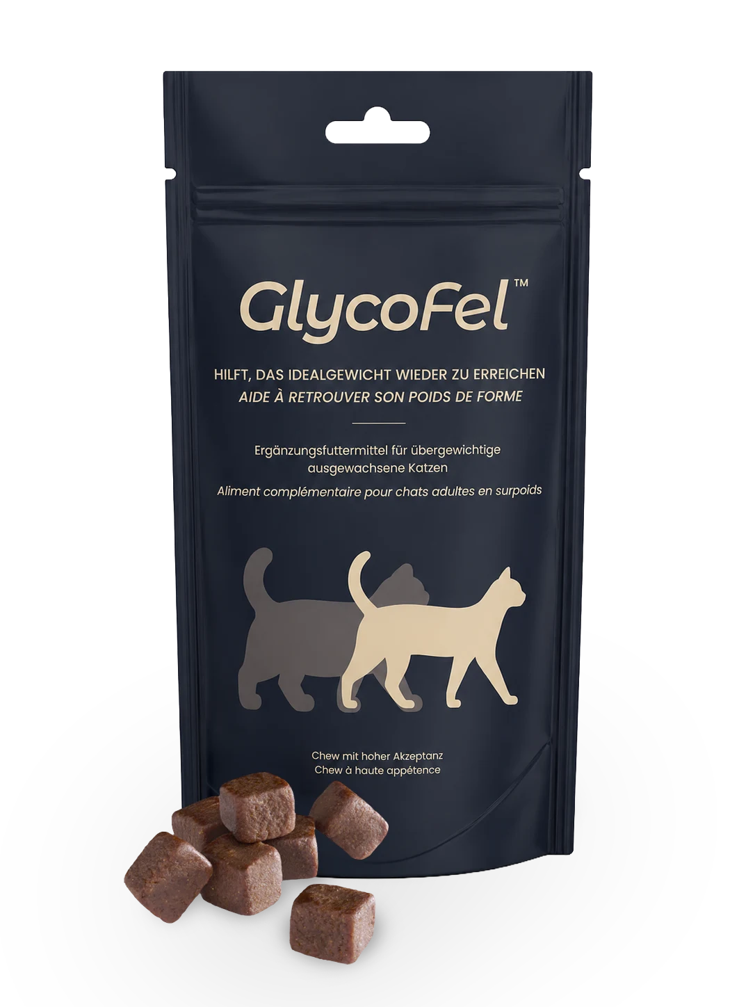 Sachet GlycoFel accompagné de ses chews